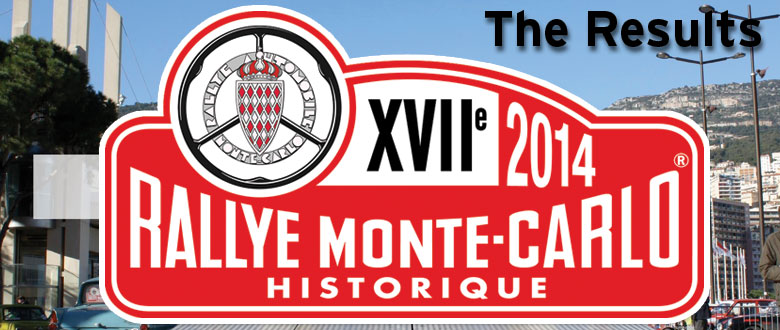 Monte Carlo Historic Rally 2014 results
