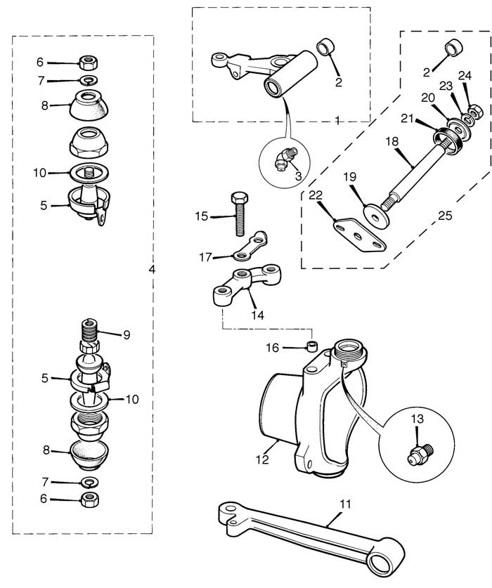 Front Suspension, Hubs, Upper and Lower Arms