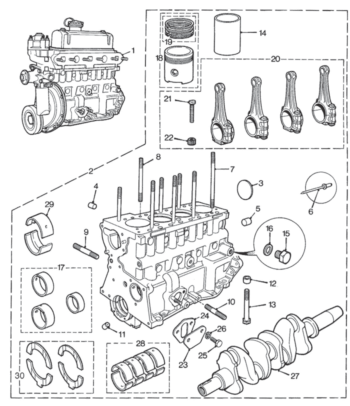 Engine and Block 1275cc